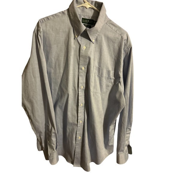 Ralph Lauren Shirt Classic‎ Fit Mens 17/1/2Blue Long Sleeve - Picture 1 of 4
